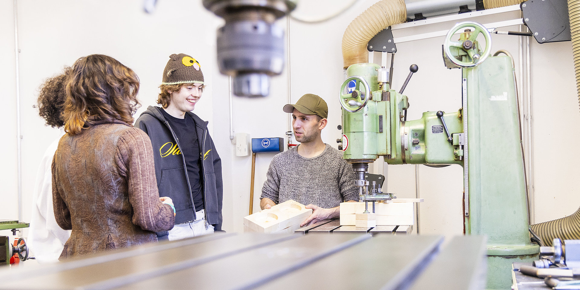 Students in a workshop.