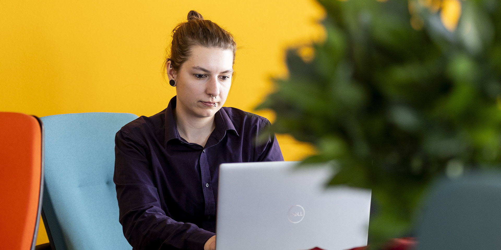 Ph.D. candidate Mina Schütz at work.