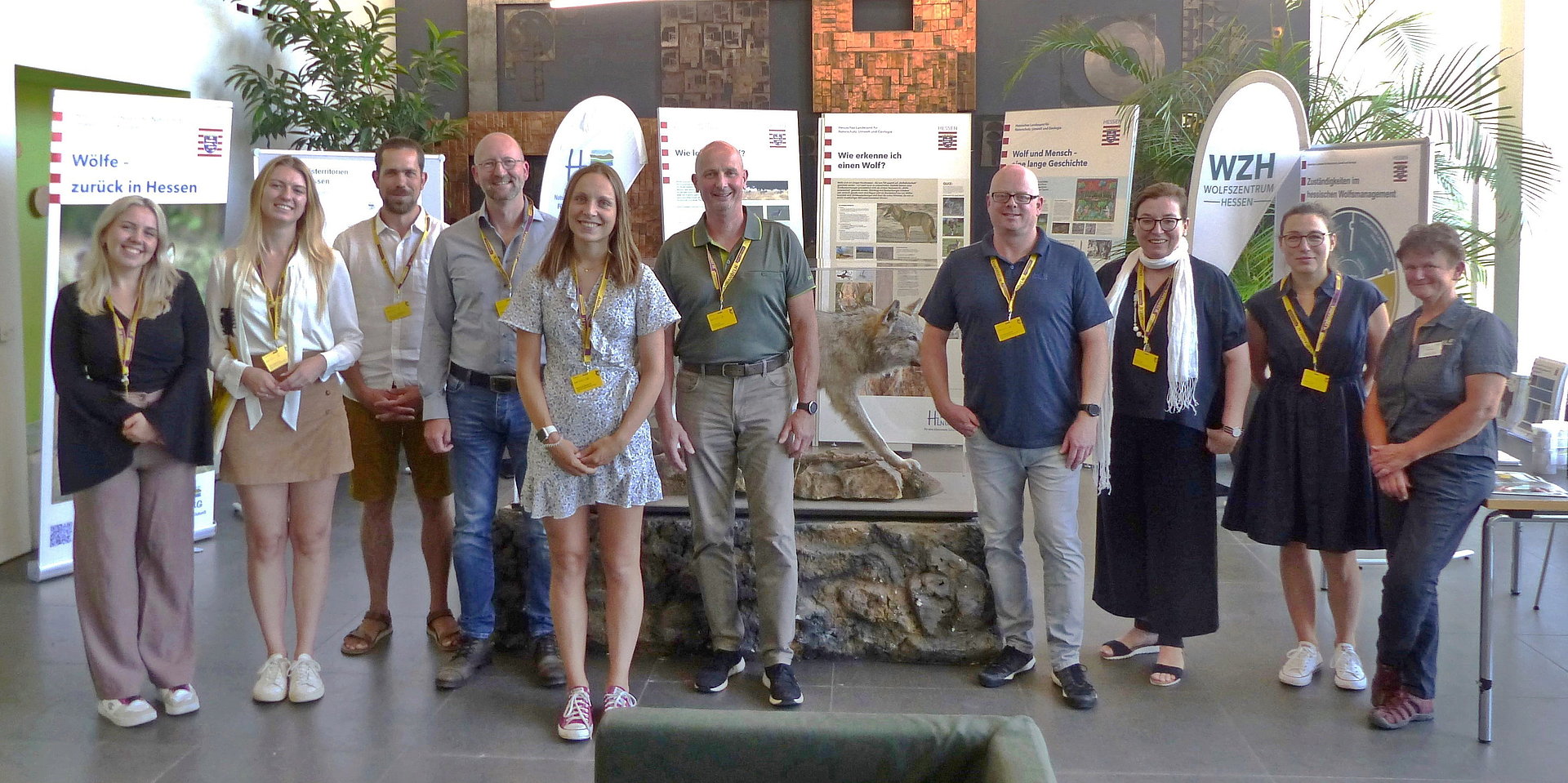 Gruppenfoto der Akteure des Wolfstags.
