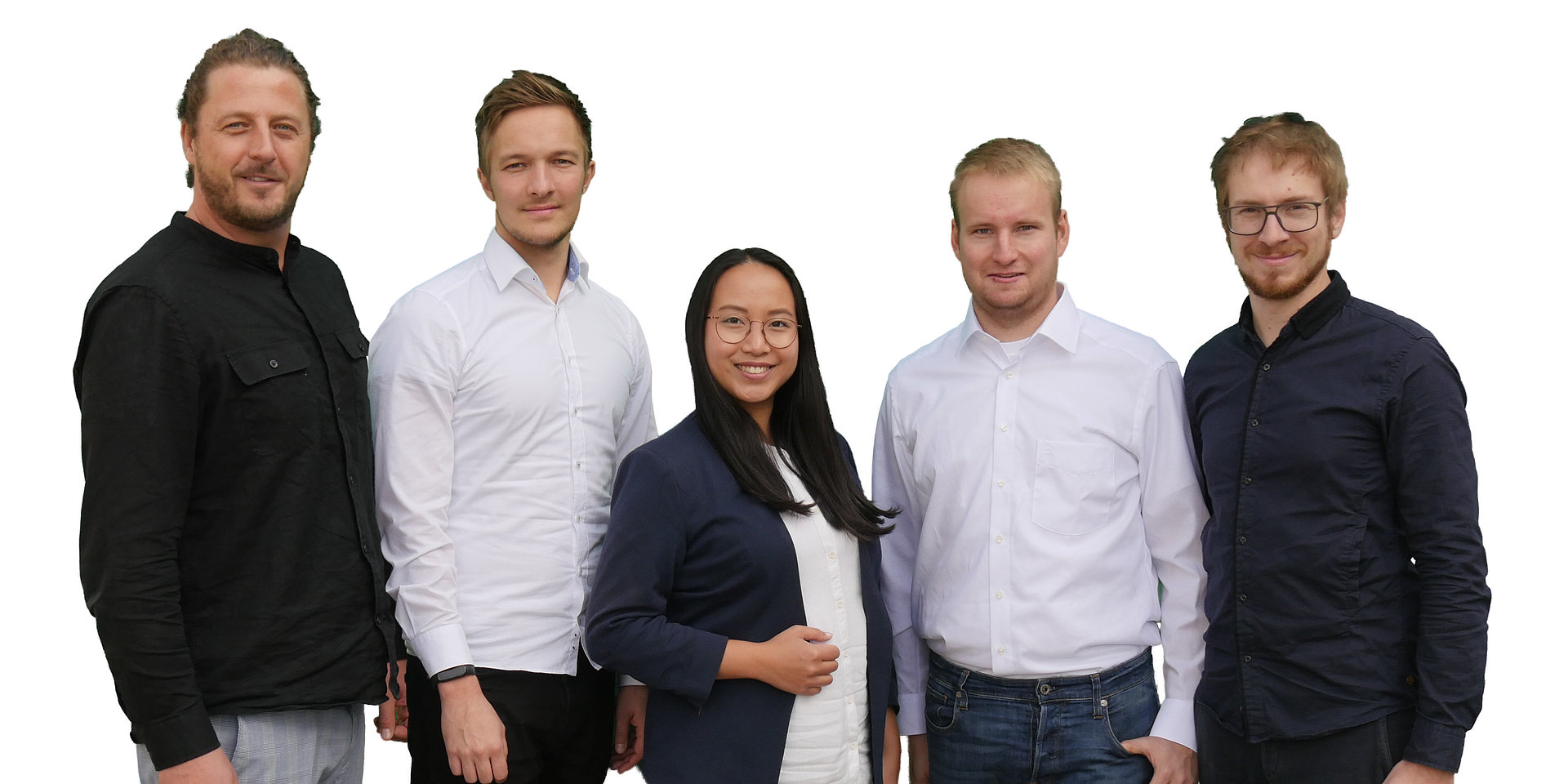 Teamfoto des Kunststofftechnik-Start-ups "FLIPoQ".