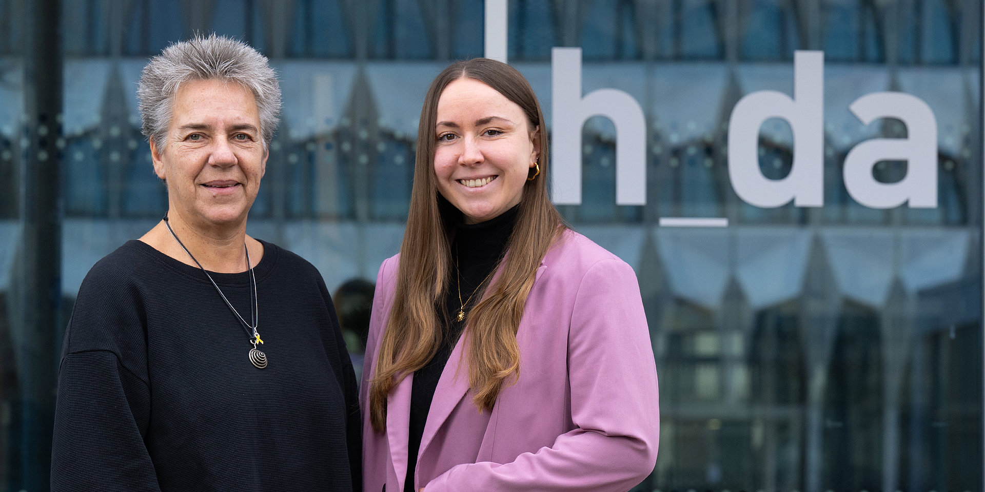 Doppelportrait von Professorin Haffner mit ihrer Doktorandin Renée März