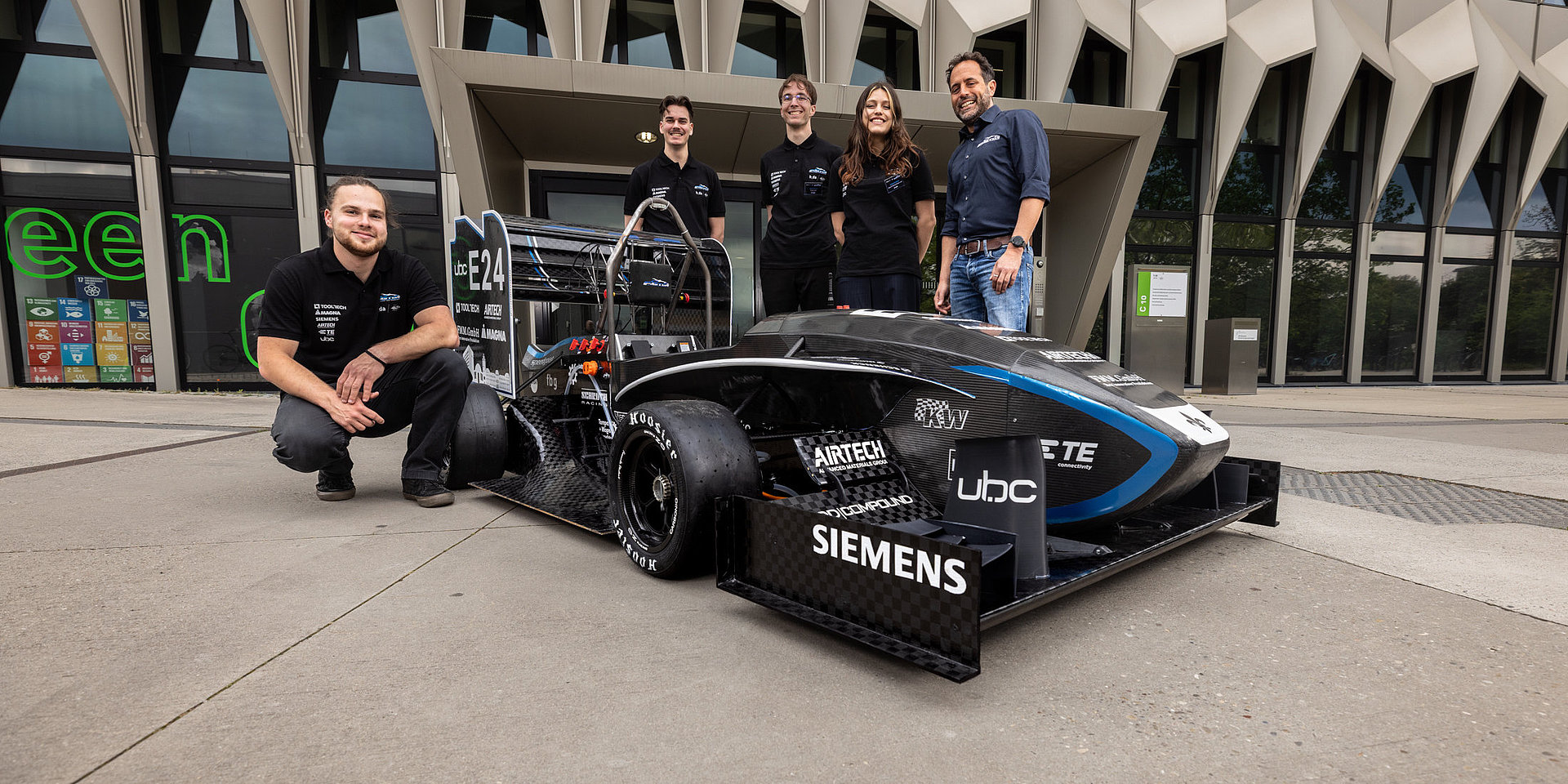Group photo with five team members